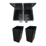 Bote doble de 30 litros con pedal de 30 litros DUST 2 Bote doble de 30 litros con pedal de 30 litros DUST - Imagen 2