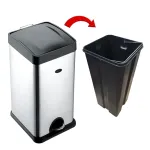 Bote de 30 litros con pedal en acero inoxidable DUST 2 Bote de 30 litros con pedal en acero inoxidable DUST - Imagen 2