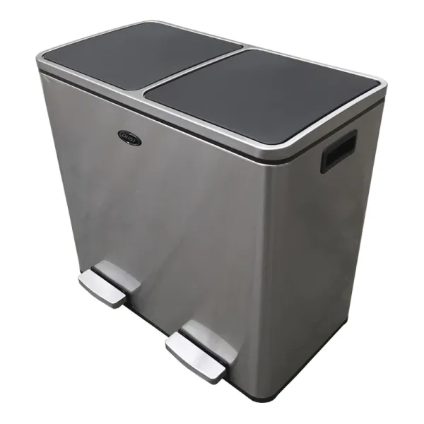 Bote doble de 48 litros en acero inoxidable DUST 1 Bote doble