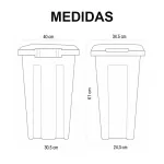Botes de 50 litros con ensamble DUST 3 Botes de 50 litros con ensamble DUST - Imagen 3
