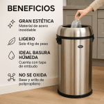 Bote con tapa embudo en acero inoxidable DUST 3 Bote con tapa embudo en acero inoxidable DUST - Imagen 3